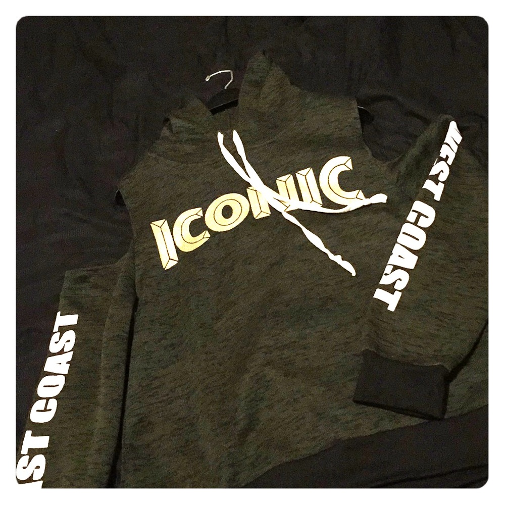 Cold shoulder hoodie